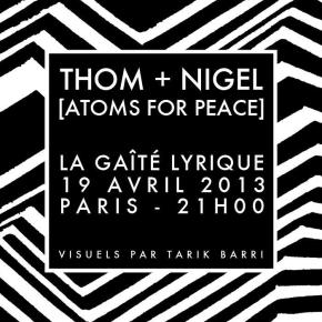 Thom + Nigel [Atoms For Peace] à la Gaîté lyrique